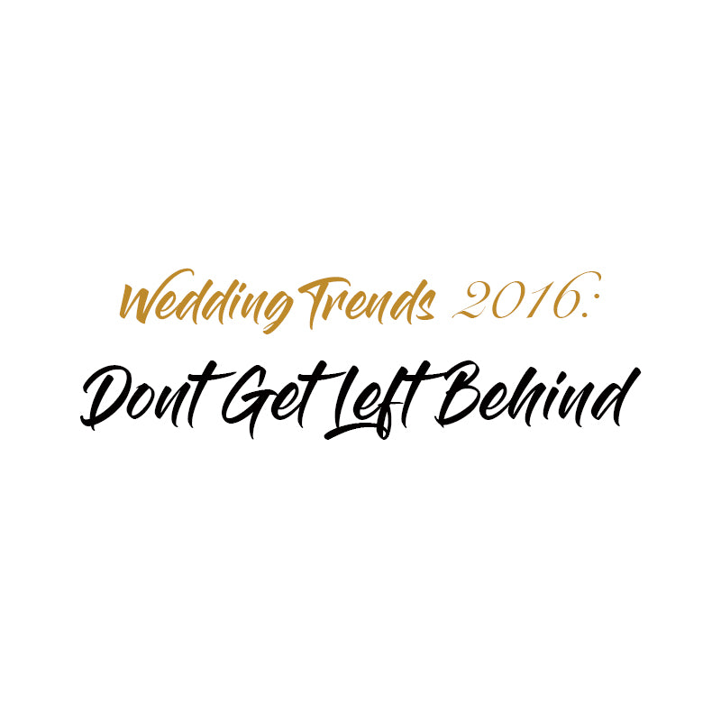 2016 Sparkler Wedding Trends