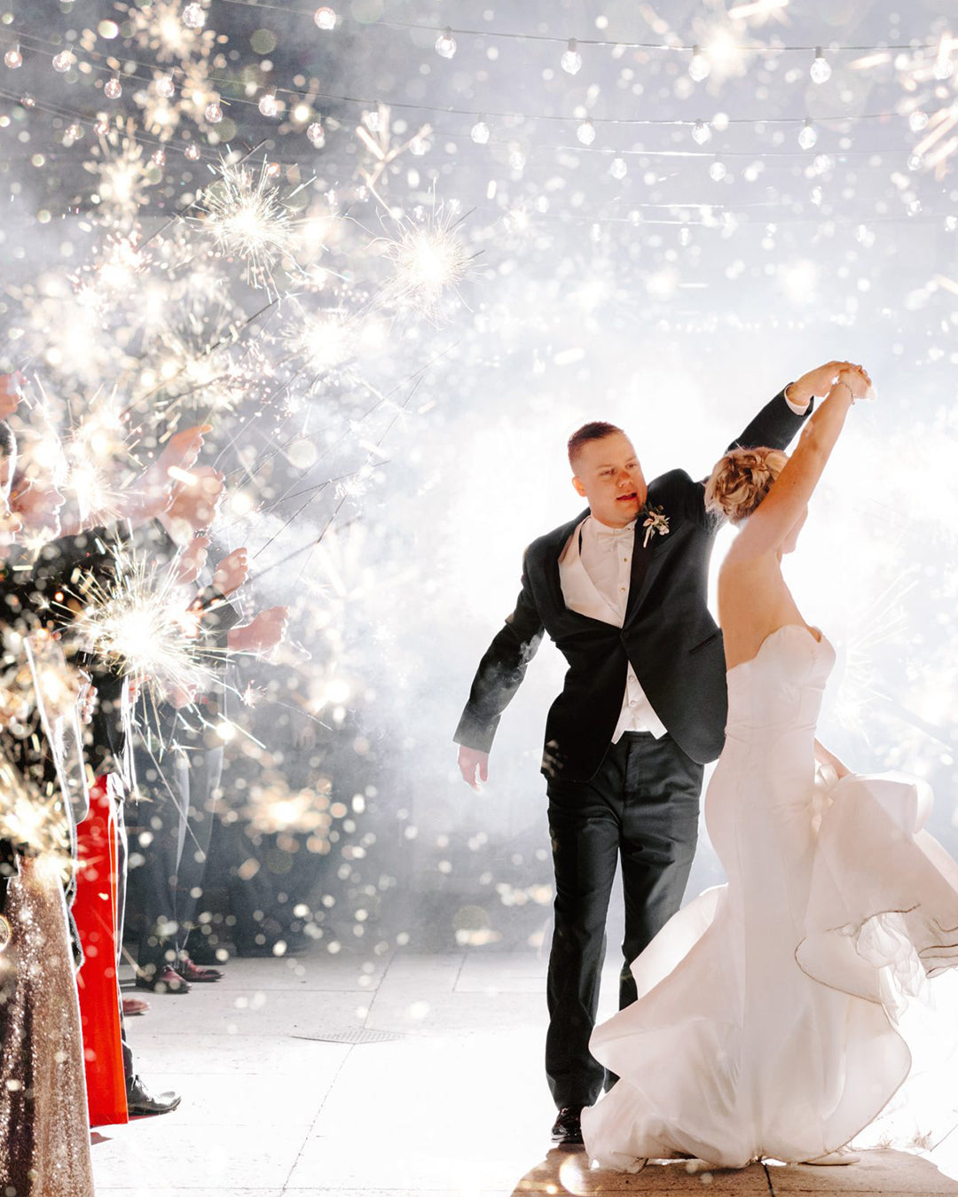 Winter Wedding Sparklers